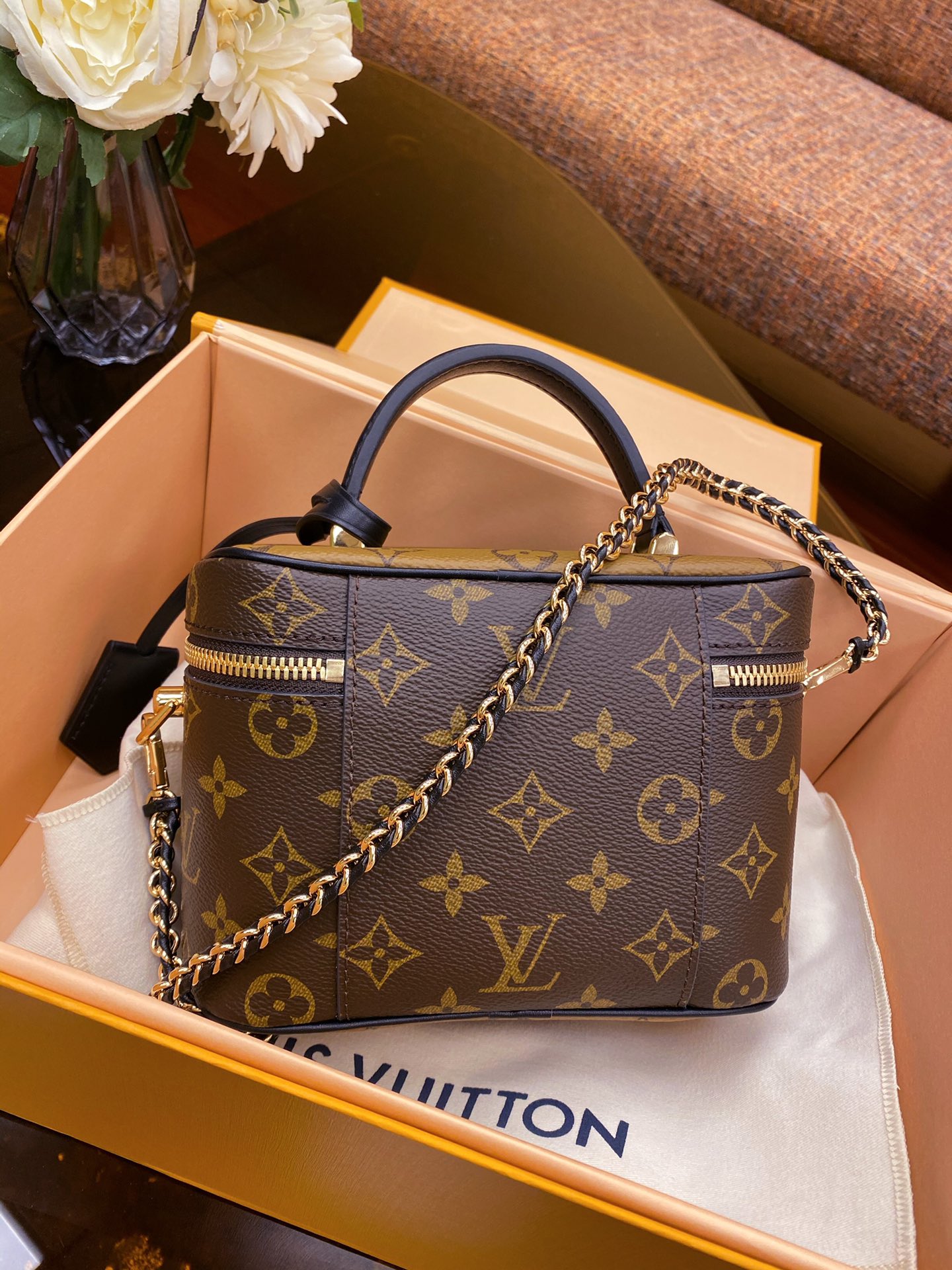 Louis Vuitton M45165 Vanity PM Monogram and Monogram Reverse Coated Canvas