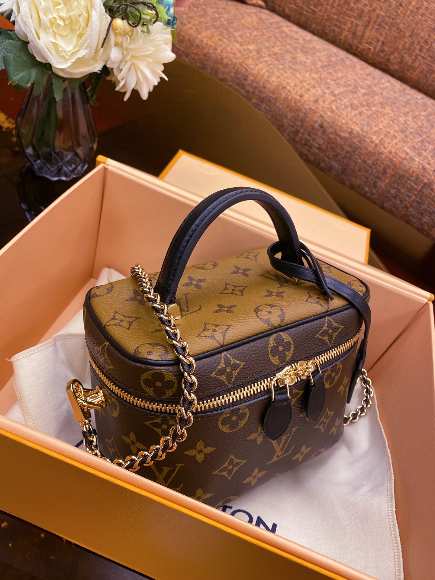 Louis Vuitton M45165 Vanity PM Monogram and Monogram Reverse Coated Canvas