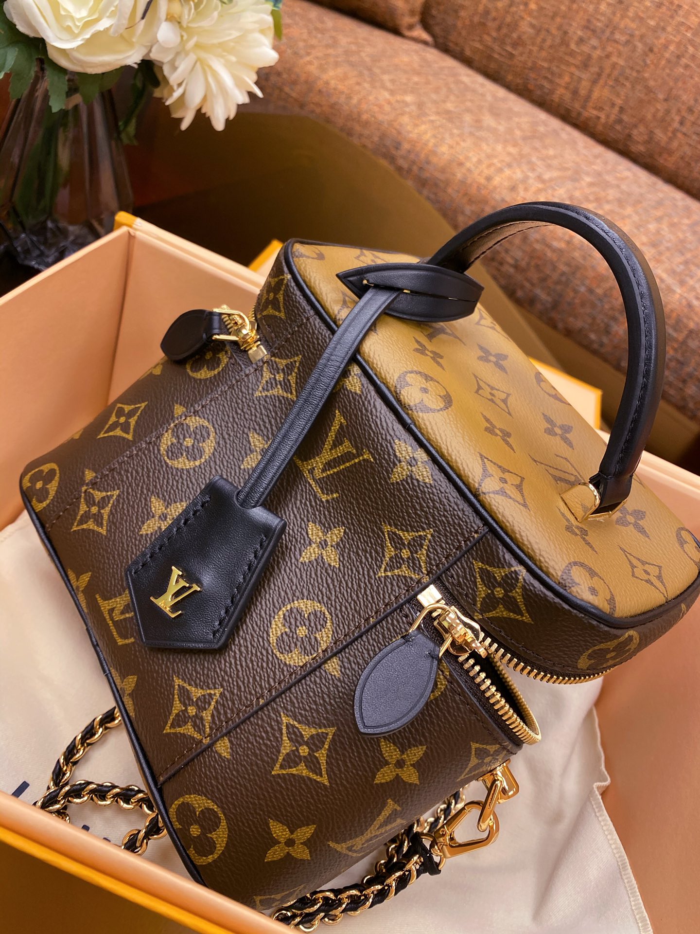 Louis Vuitton M45165 Vanity PM Monogram and Monogram Reverse Coated Canvas