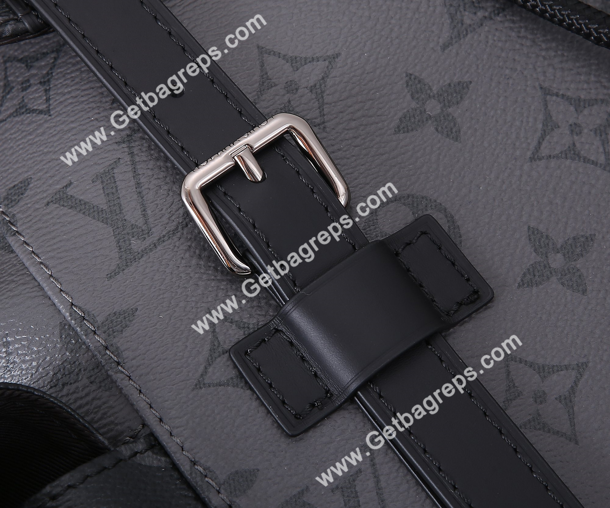 Louis Vuitton M45419 Christopher MM Backpack Monogram Eclipse Reverse 