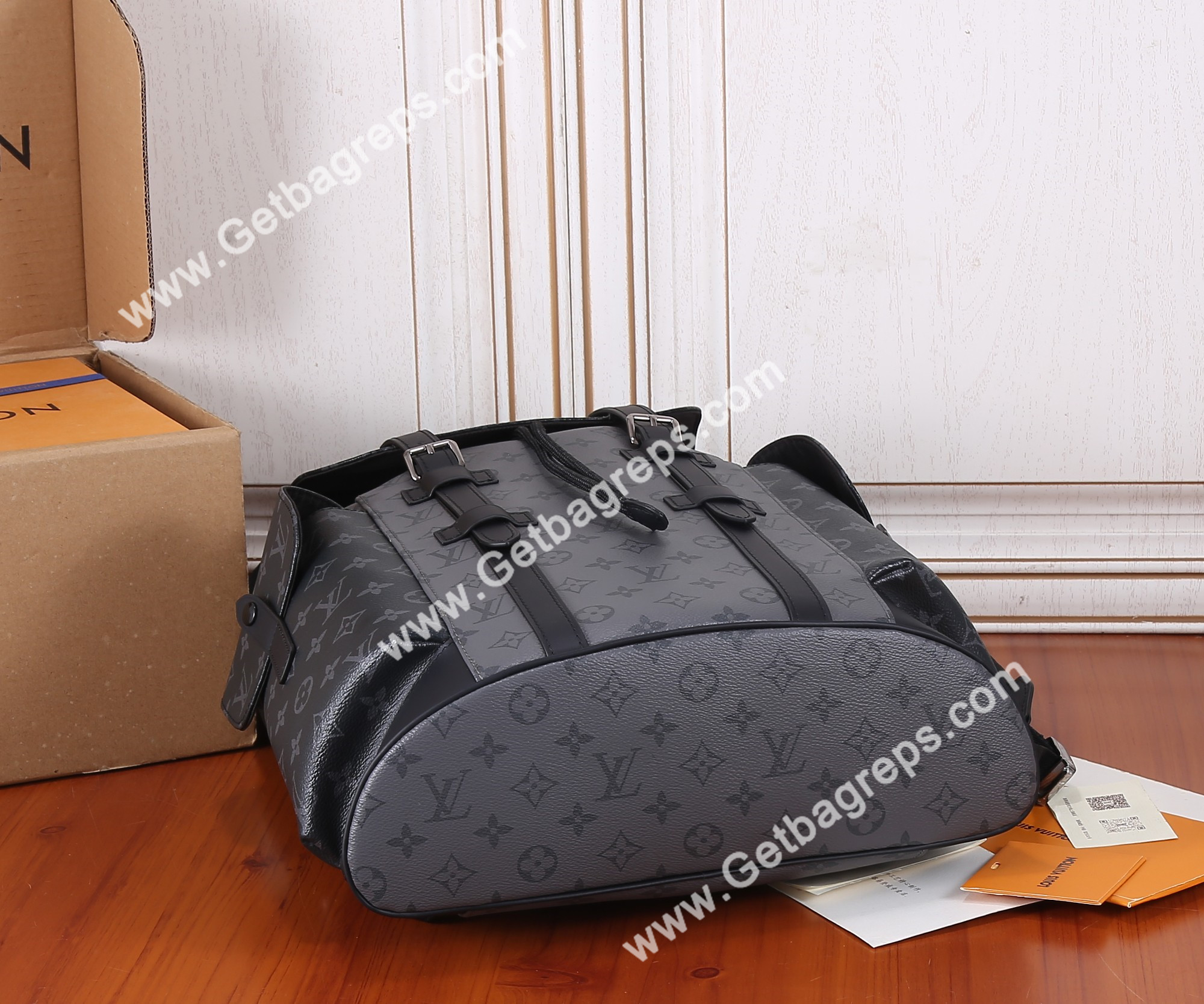 Louis Vuitton M45419 Christopher MM Backpack Monogram Eclipse Reverse 