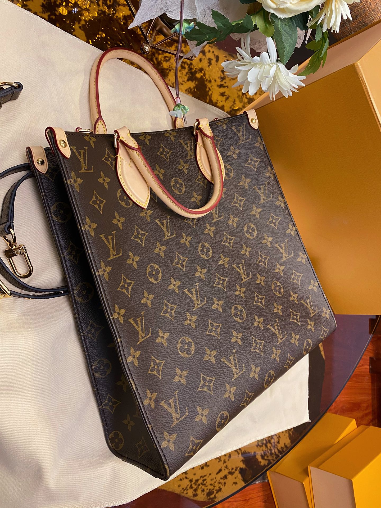 Louis Vuitton M45848 Sac Plat PM Bag Monogram coated canvas