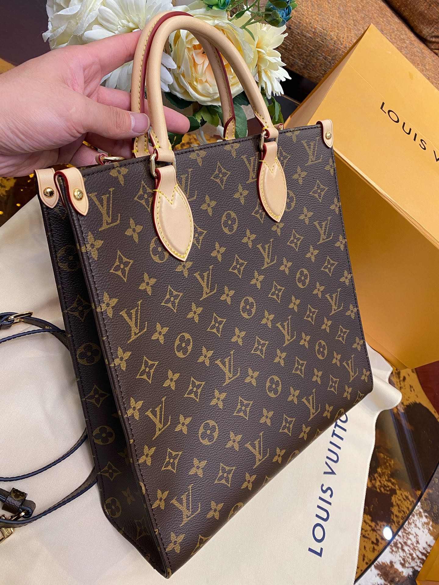 Louis Vuitton M45848 Sac Plat PM Bag Monogram coated canvas