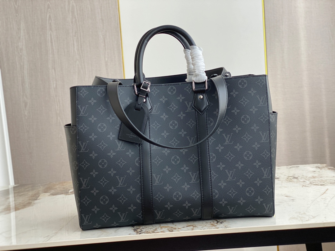 Louis Vuitton M46451 Sac Plat 24H Monogram Eclipse Coated Canvas