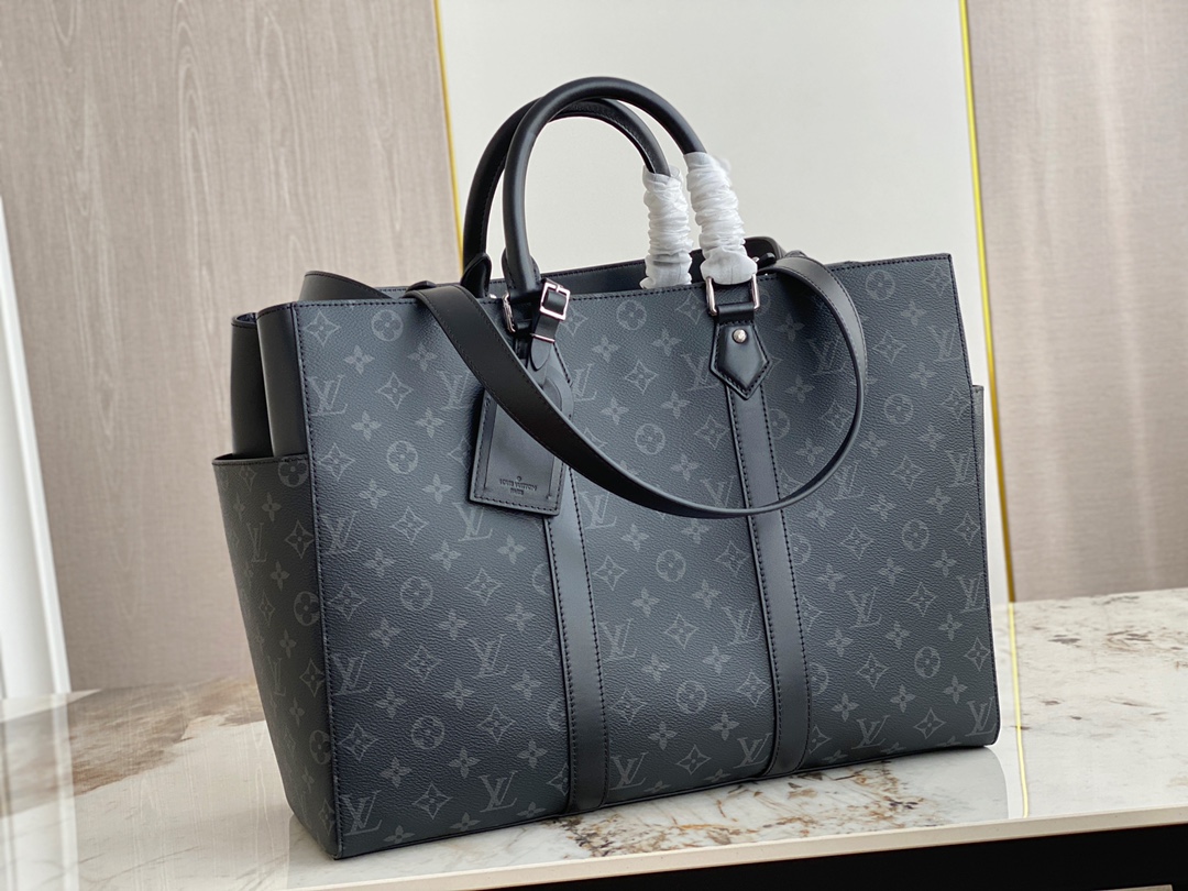 Louis Vuitton M46451 Sac Plat 24H Monogram Eclipse Coated Canvas