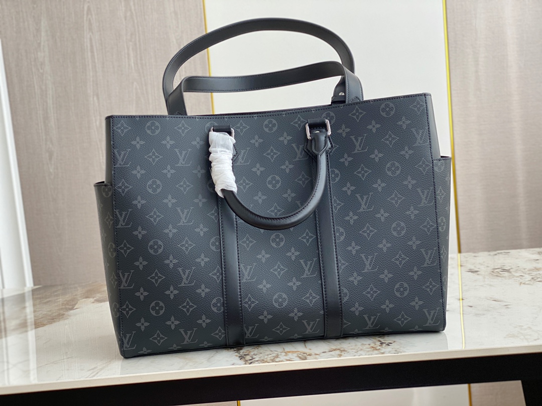 Louis Vuitton M46451 Sac Plat 24H Monogram Eclipse Coated Canvas