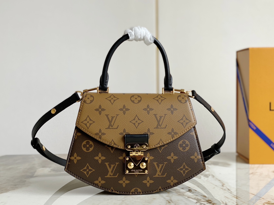 Louis Vuitton M46548 Tilsitt handbag in Monogram and Monogram Reverse canvas