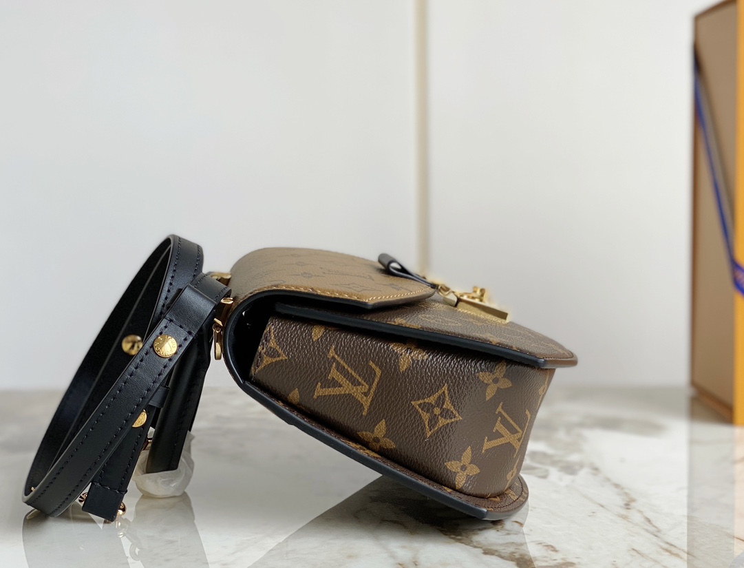 Louis Vuitton M46548 Tilsitt handbag in Monogram and Monogram Reverse canvas