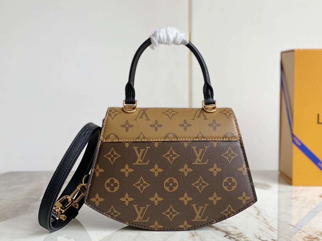 Louis Vuitton M46548 Tilsitt handbag in Monogram and Monogram Reverse canvas