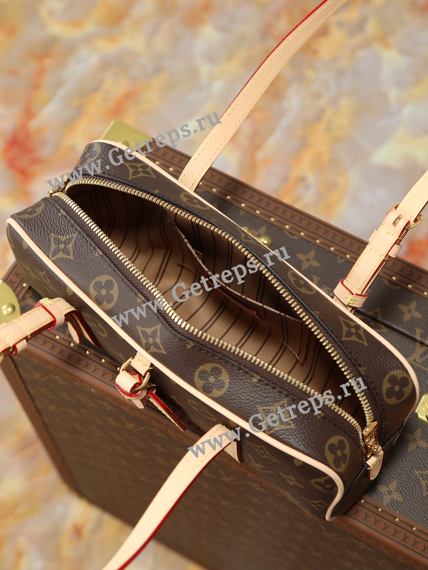 Louis Vuitton M47031 Hang On Handbag Monogram Coated Canvas