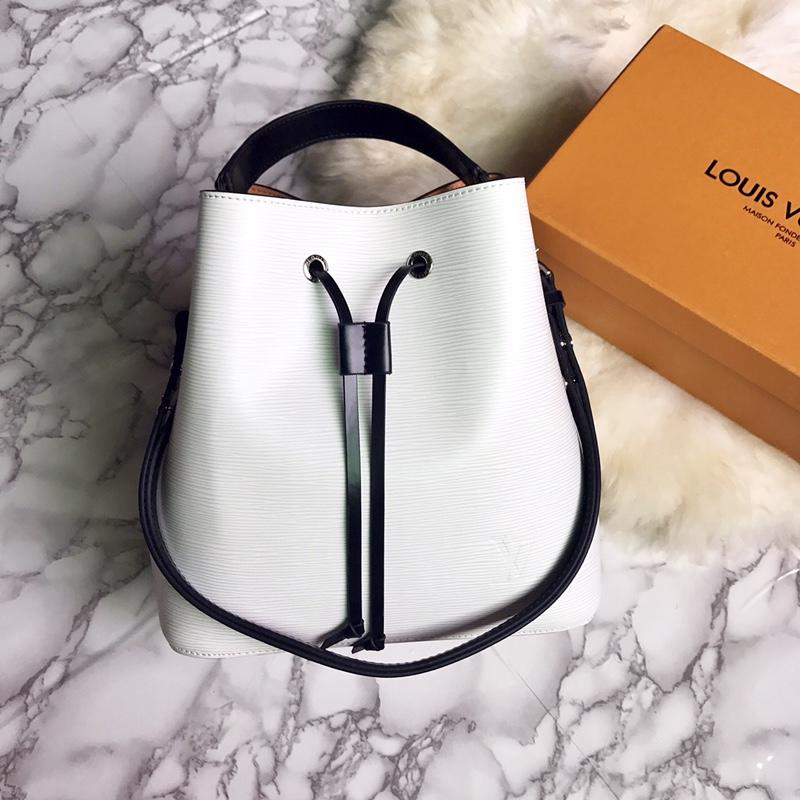 Louis Vuitton M53371 Neonoe Buckle Bag White Epi Leather