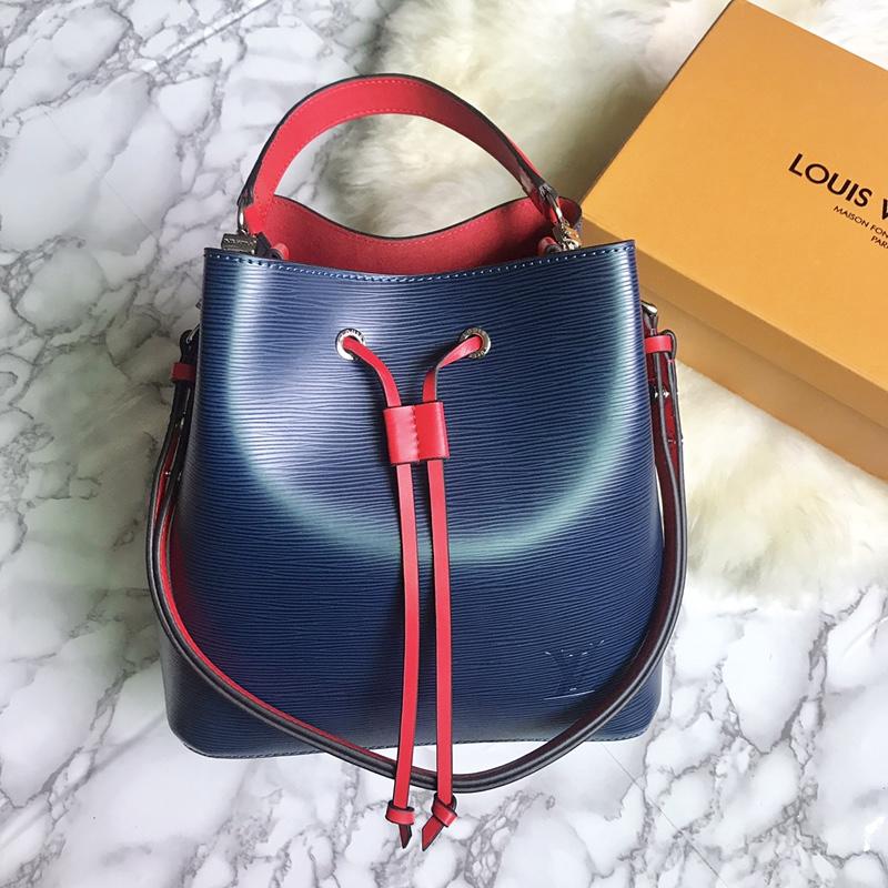 Louis Vuitton M54367 Neonoe Buckle Bag Blue Epi Leather