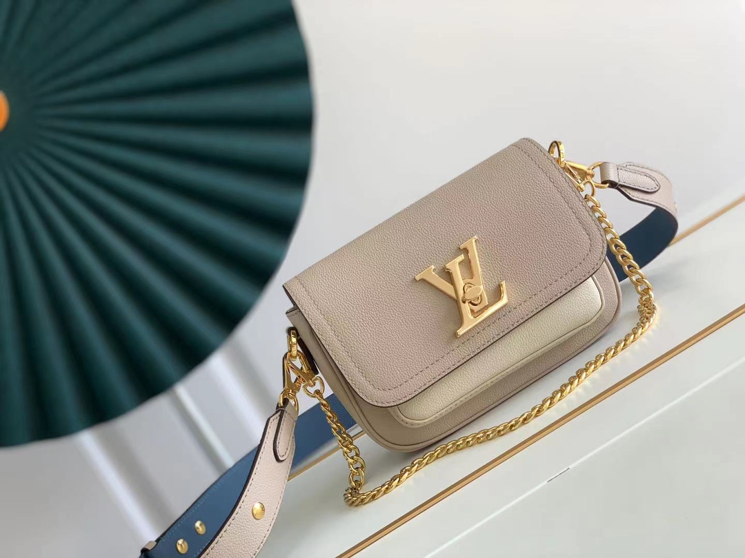 Louis Vuitton M58554 Lockme Tender Cross-body Bag Light Gray