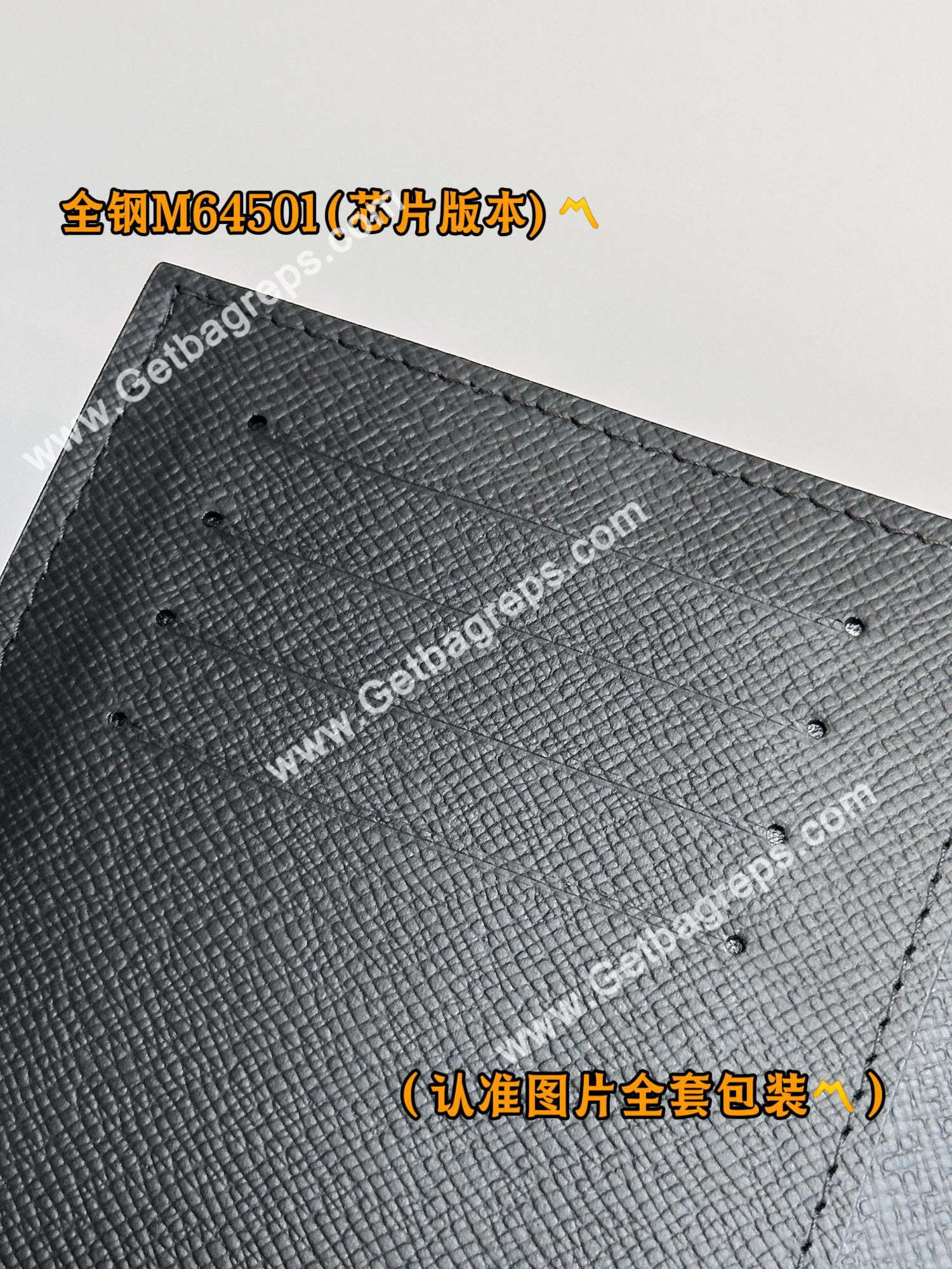 Louis Vuitton M64501 Passport Cover Monogram Eclipse Coated Canvas