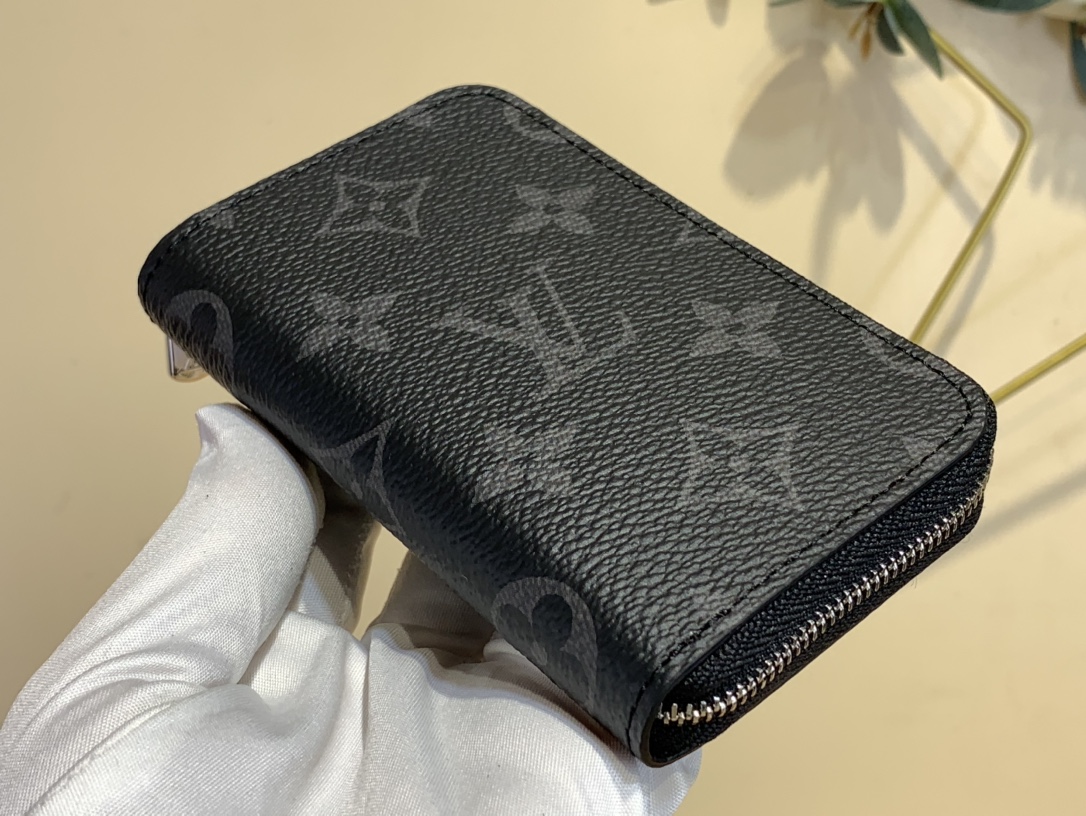 Louis Vuitton M81662 Zippy Coin Purse Vertical Monogram Eclipse coated canvas