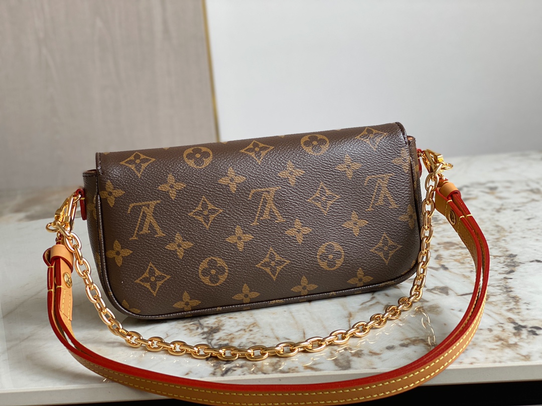 Louis Vuitton M81911 Wallet On Chain Ivy Monogram Coated Canvas