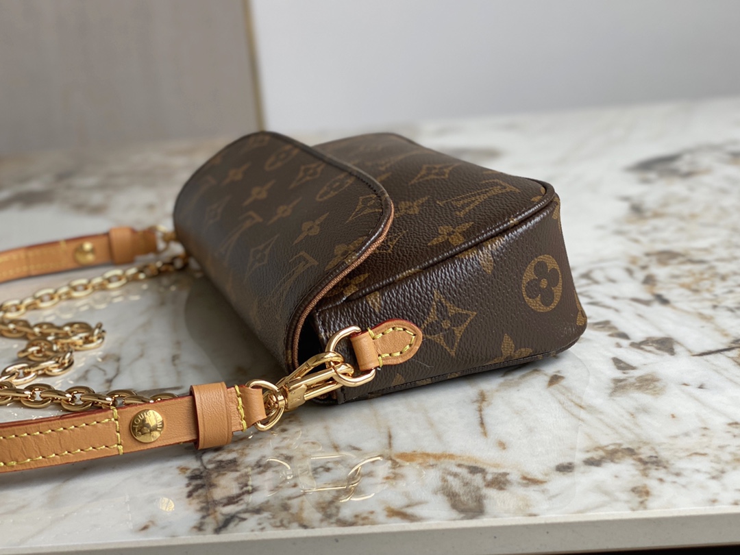 Louis Vuitton M81911 Wallet On Chain Ivy Monogram Coated Canvas