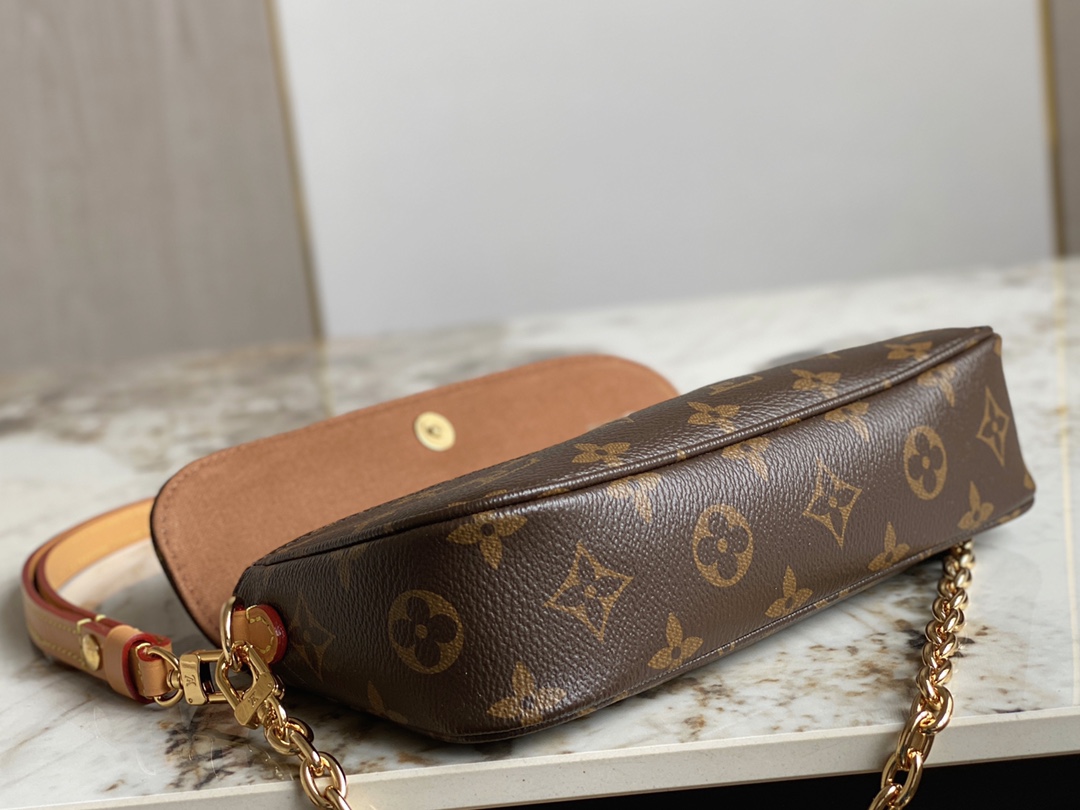 Louis Vuitton M81911 Wallet On Chain Ivy Monogram Coated Canvas