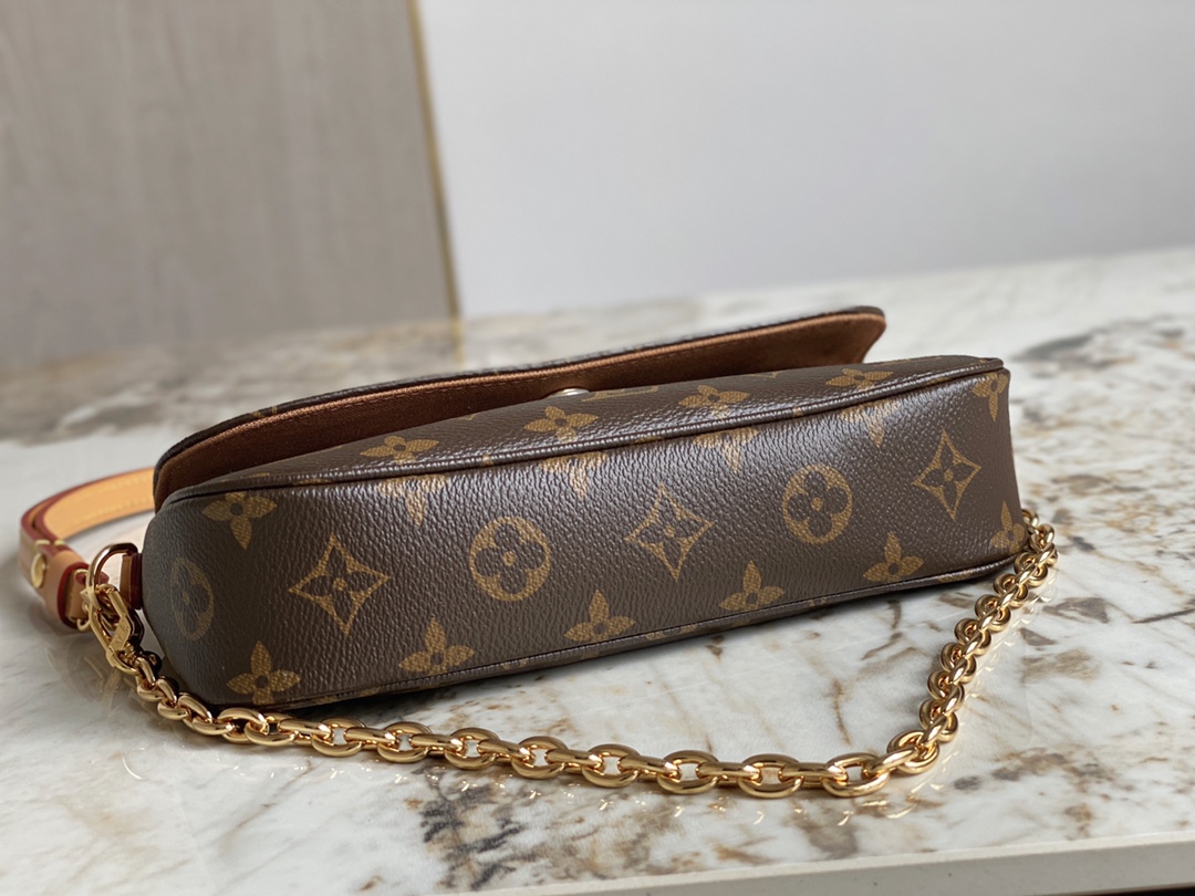 Louis Vuitton M81911 Wallet On Chain Ivy Monogram Coated Canvas