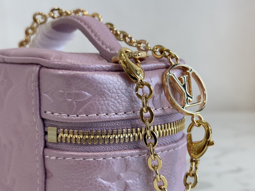 Louis Vuitton M82168 Micro Vanity  Monogram Empreinte embossed supple grained cowhide leather Pearly Lilac