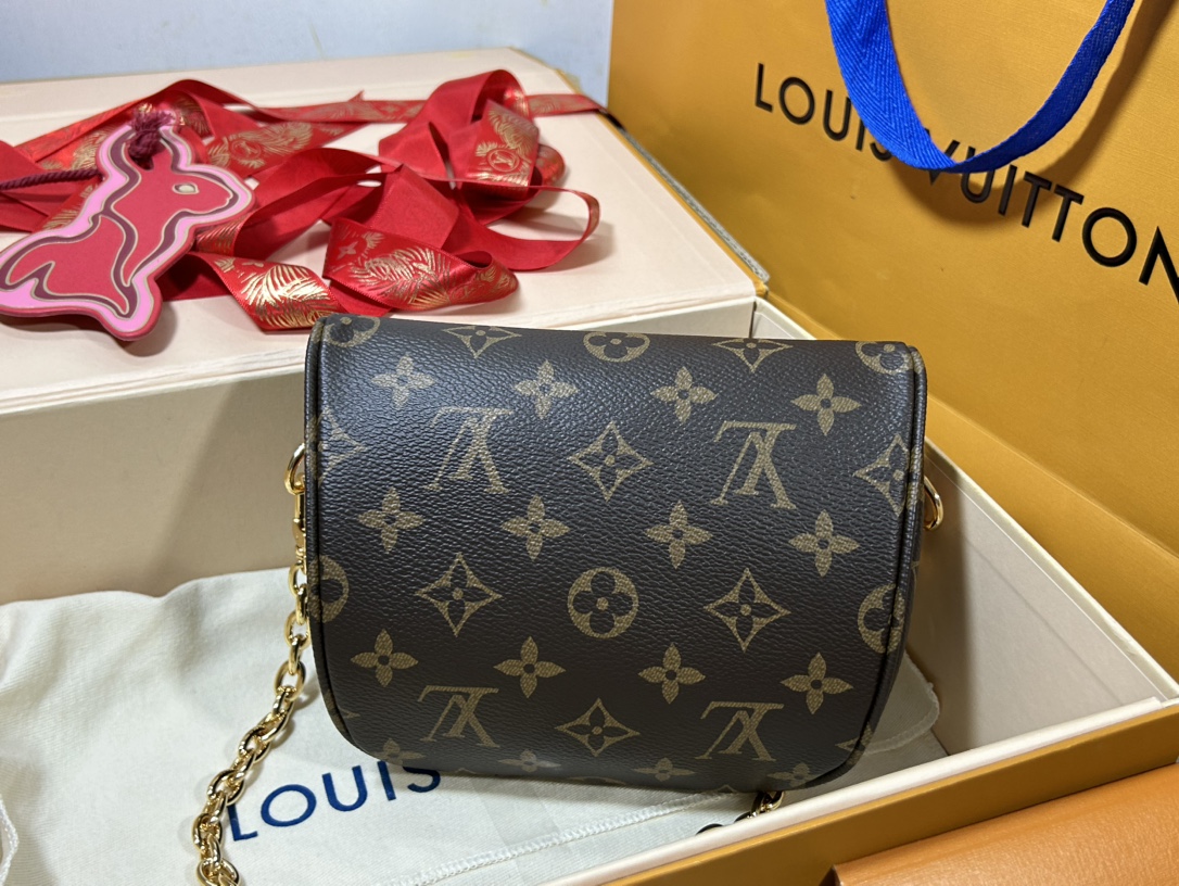 Louis Vuitton M82335 Mini Bumbag Monogram coated canvas With White Strap