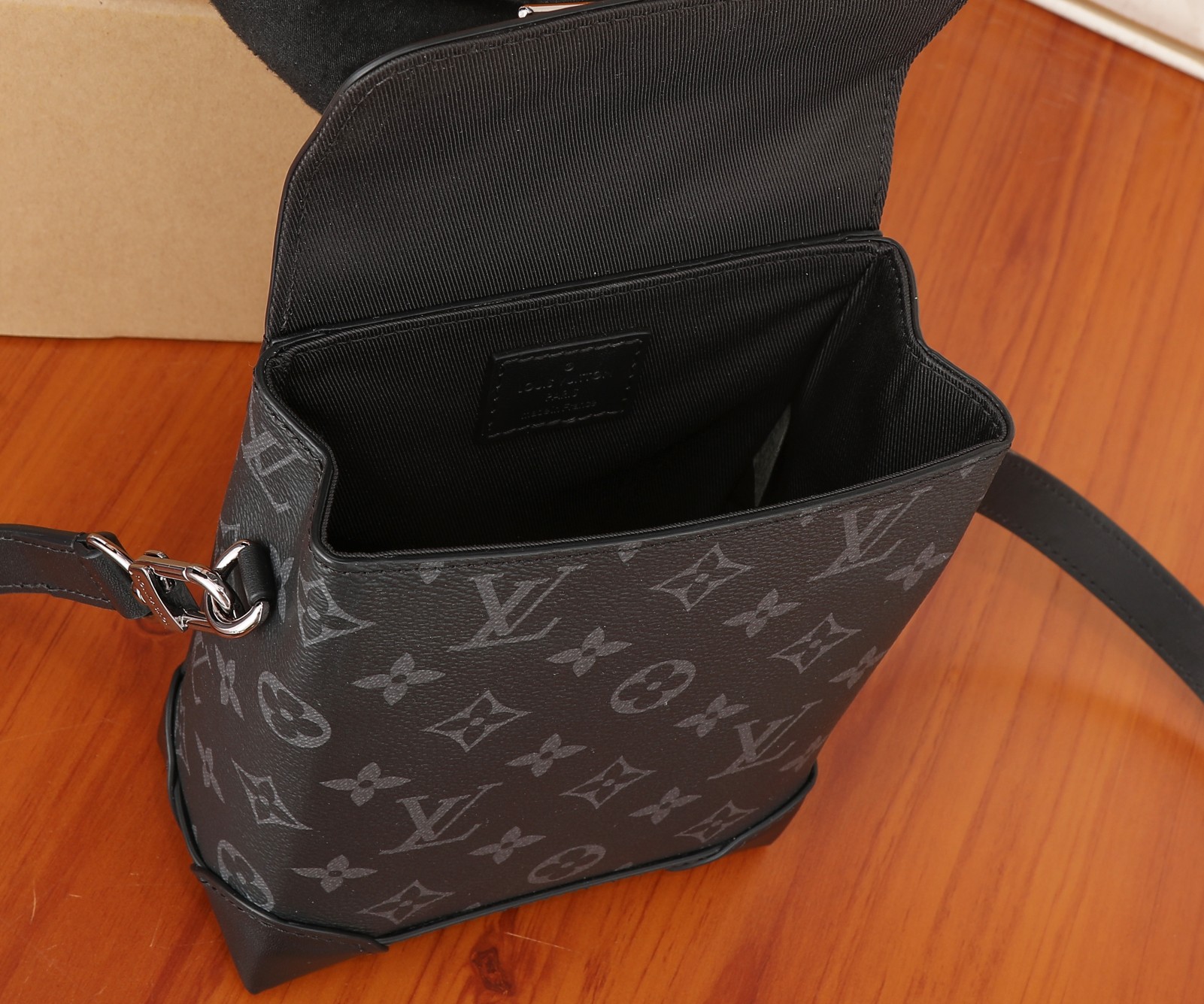 Louis Vuitton M82774 Nano Steamer Monogram Eclipse Coated Canvas