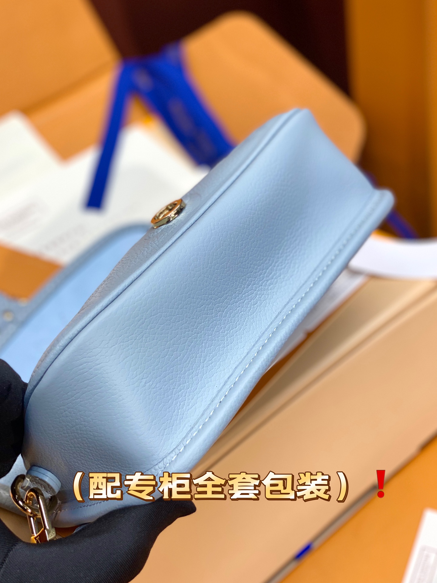 Louis Vuitton M83566 Nano Diane Monogram Empreinte Embossed Supple Grained Cowhide Leather Blue