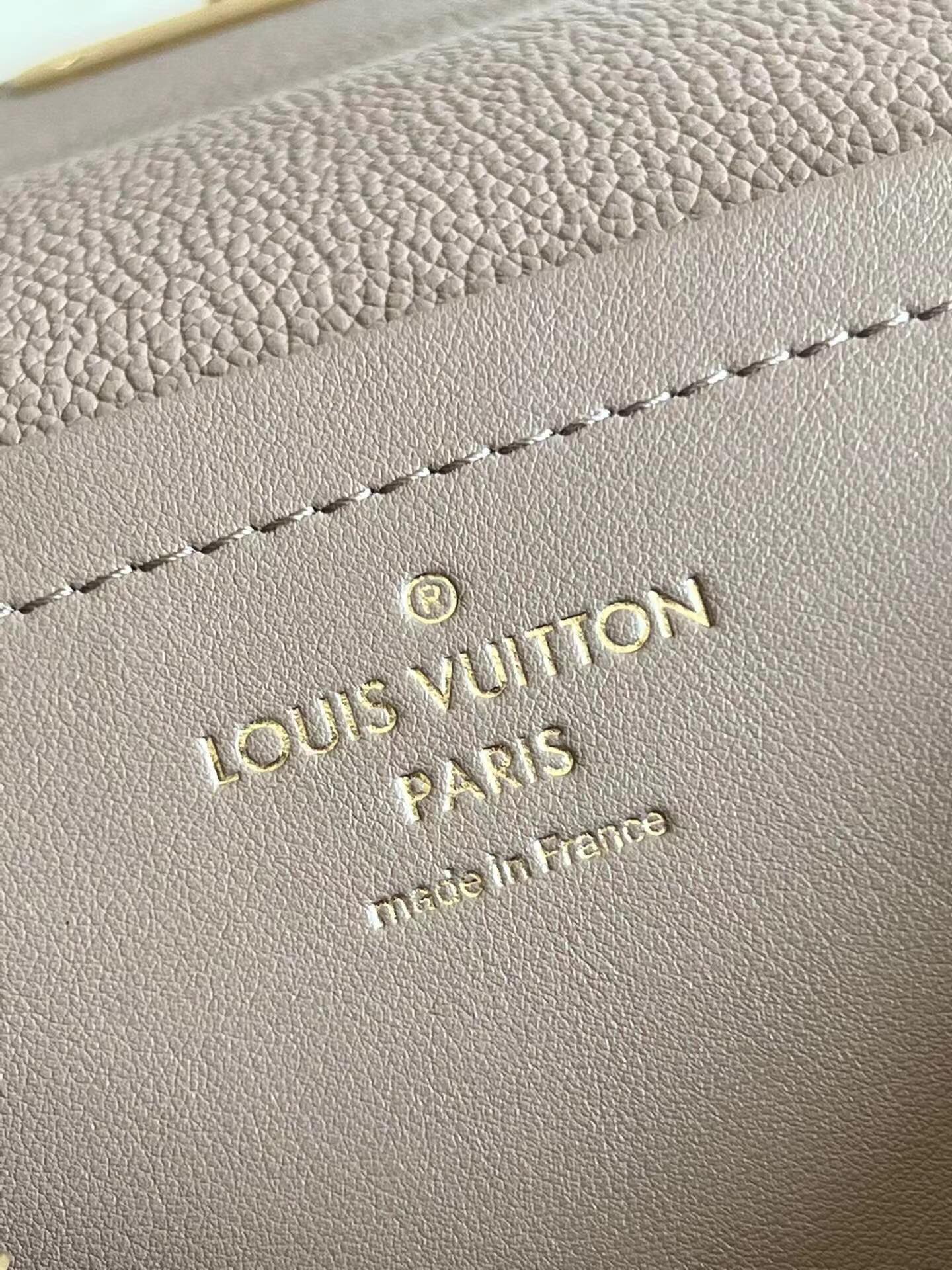 Louis Vuitton Marceau Chain Bag Embossed Grained Cowhide Leather Turtledove M46199