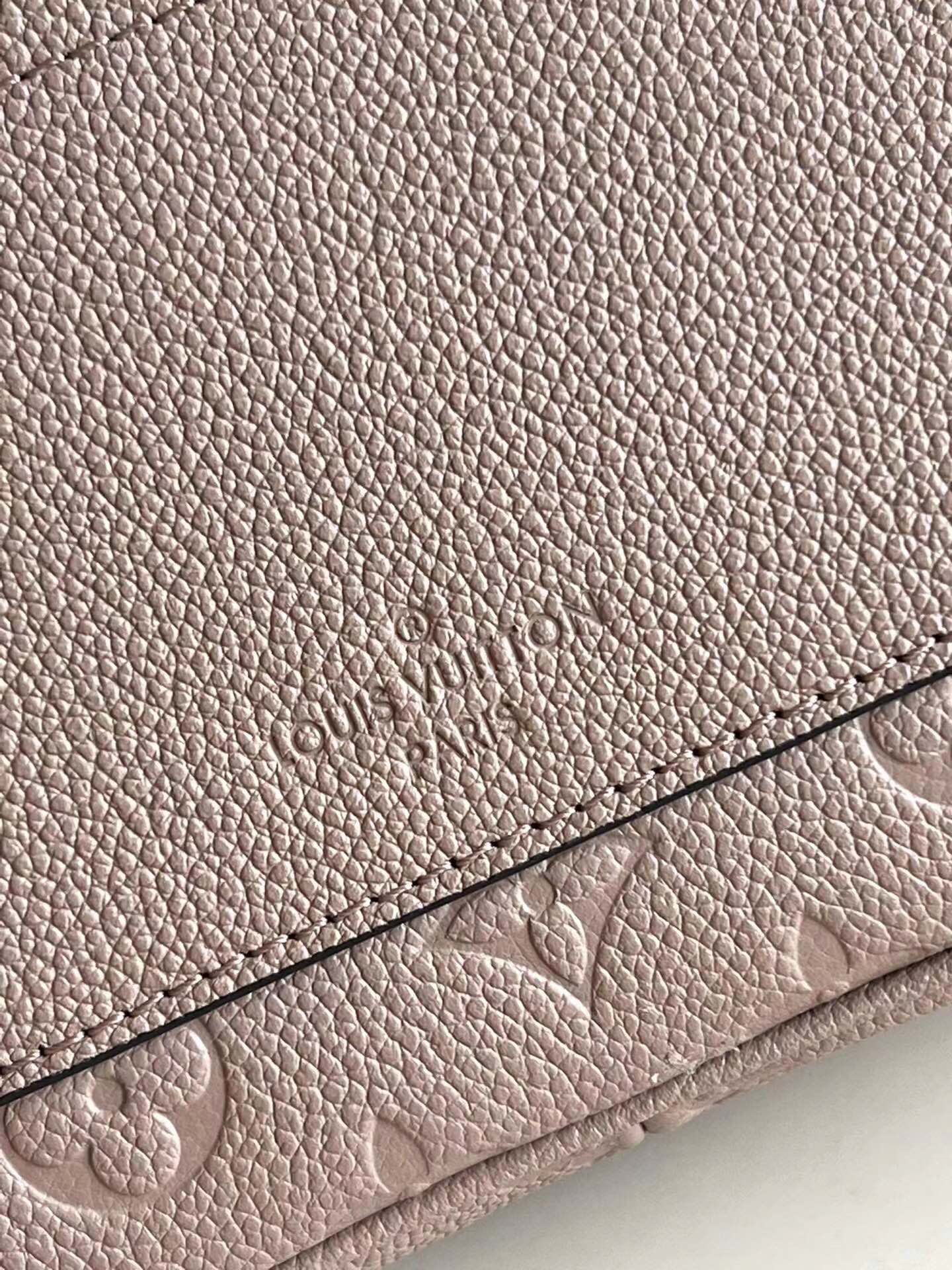 Louis Vuitton Marceau Chain Bag Embossed Grained Cowhide Leather Turtledove M46199