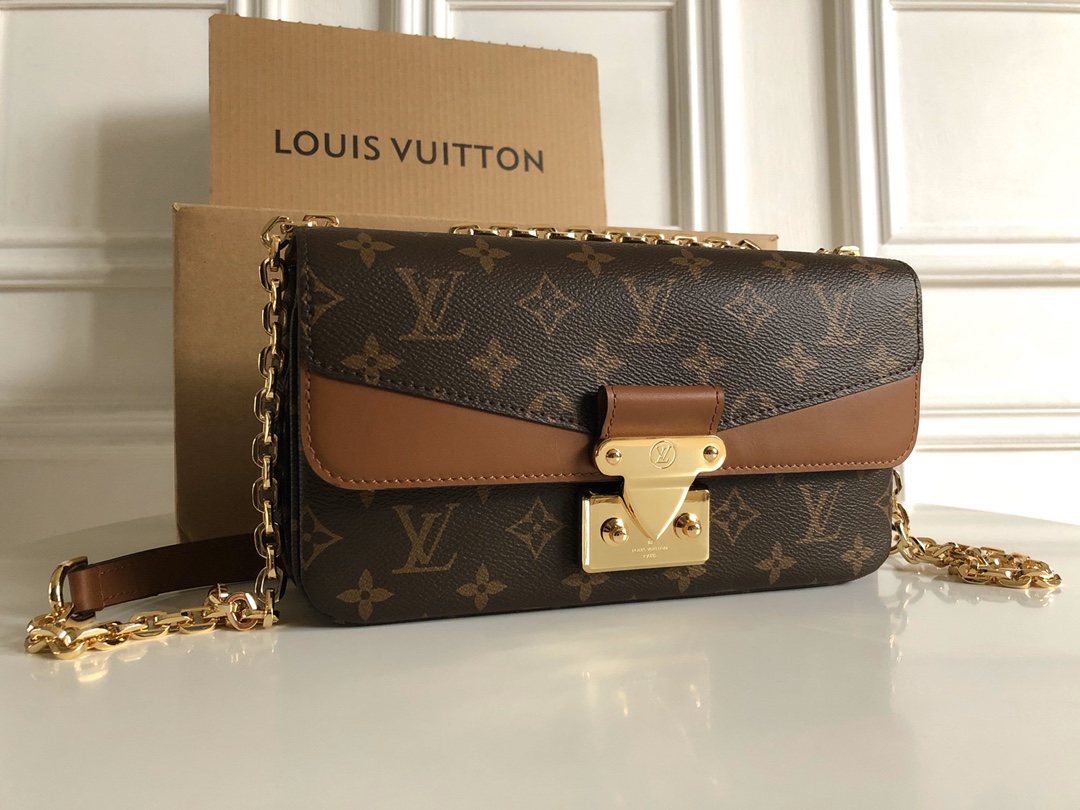 Louis Vuitton Marceau Chain Bag Monogram Coated Canvas and Cowhide Leather Caralem M46127