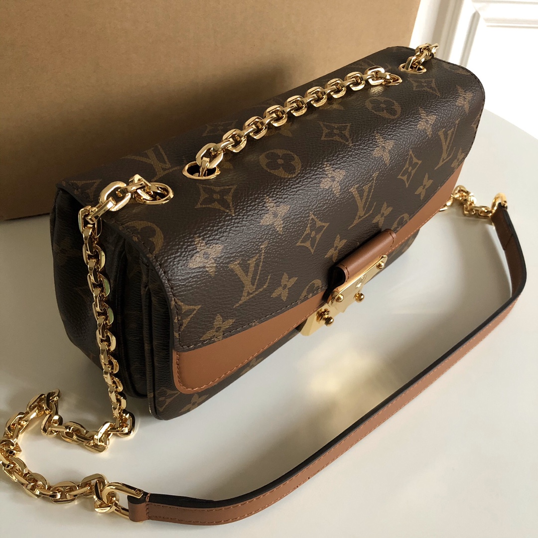 Louis Vuitton Marceau Chain Bag Monogram Coated Canvas and Cowhide Leather Caralem M46127