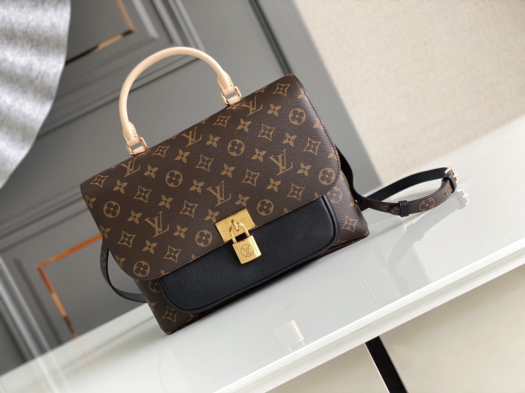 Louis Vuitton Marignan Bag Monogram Canvas Black M44259