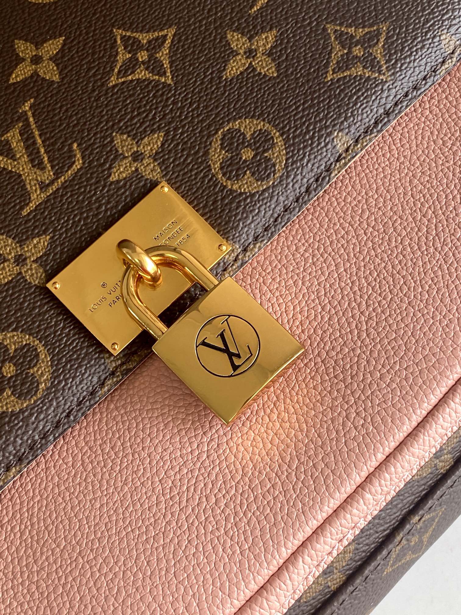 Louis Vuitton Marignan Bag Monogram Canvas Pink M44257