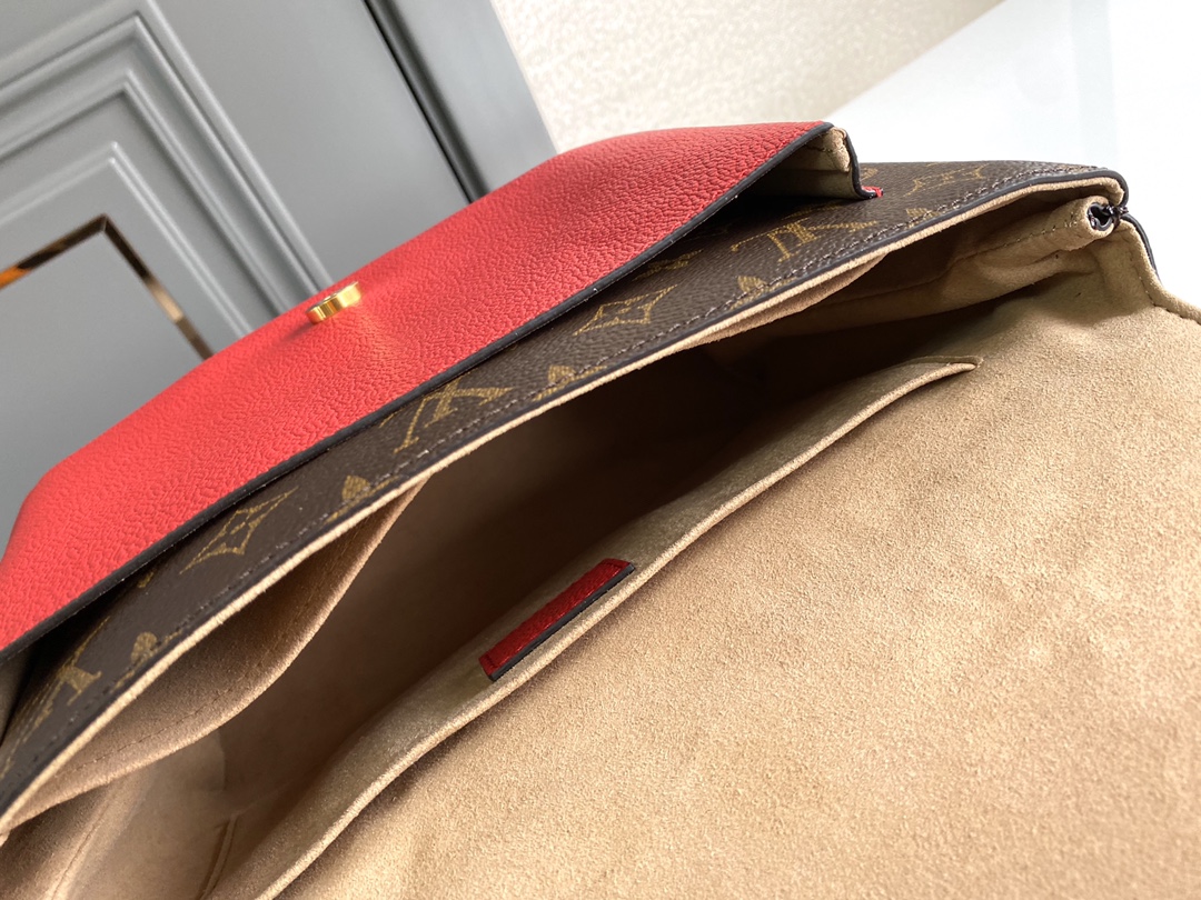 Louis Vuitton Marignan Bag Monogram Canvas Red M44258
