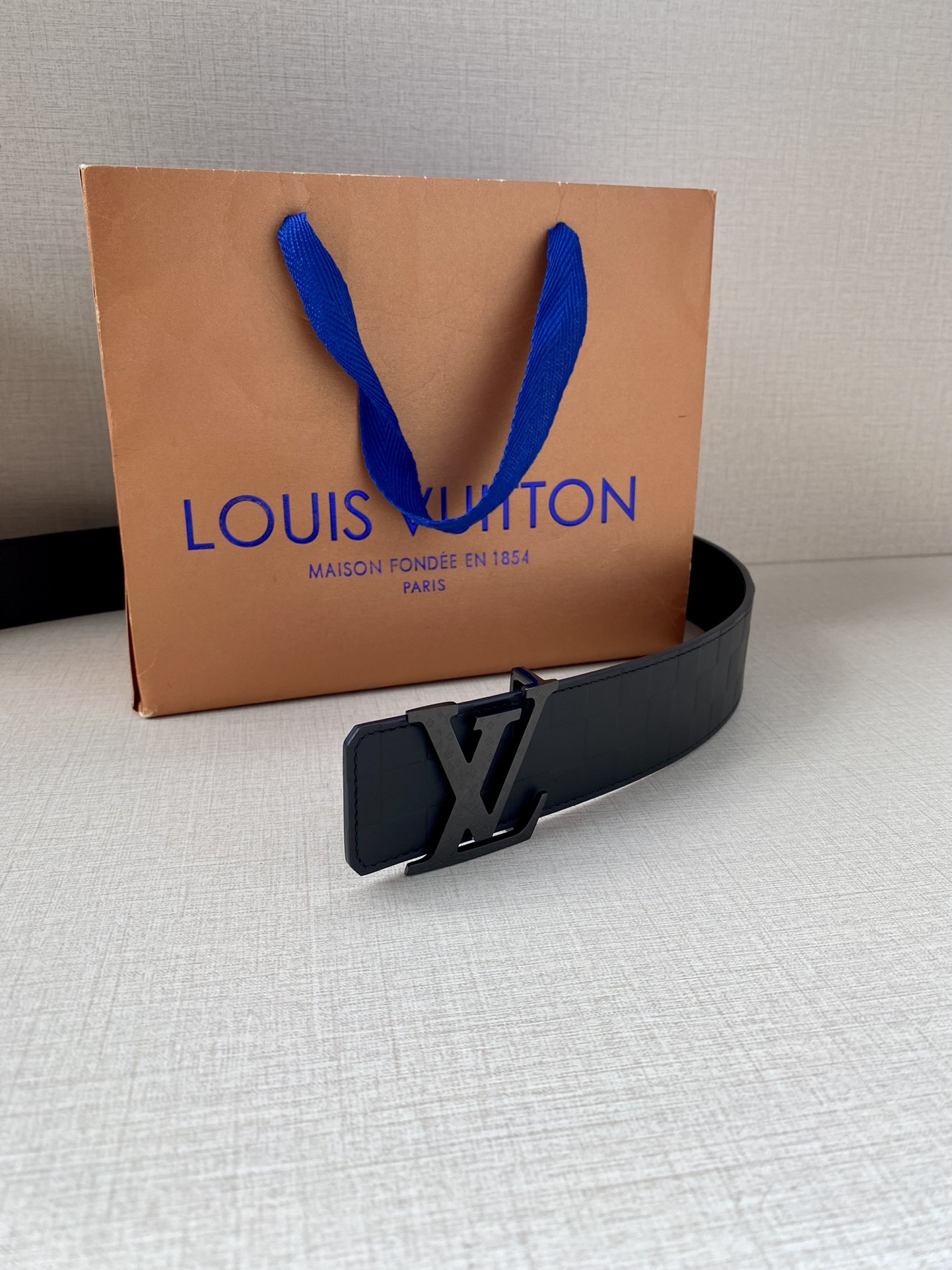 Louis Vuitton Men Leather Belt Width 4CM 142