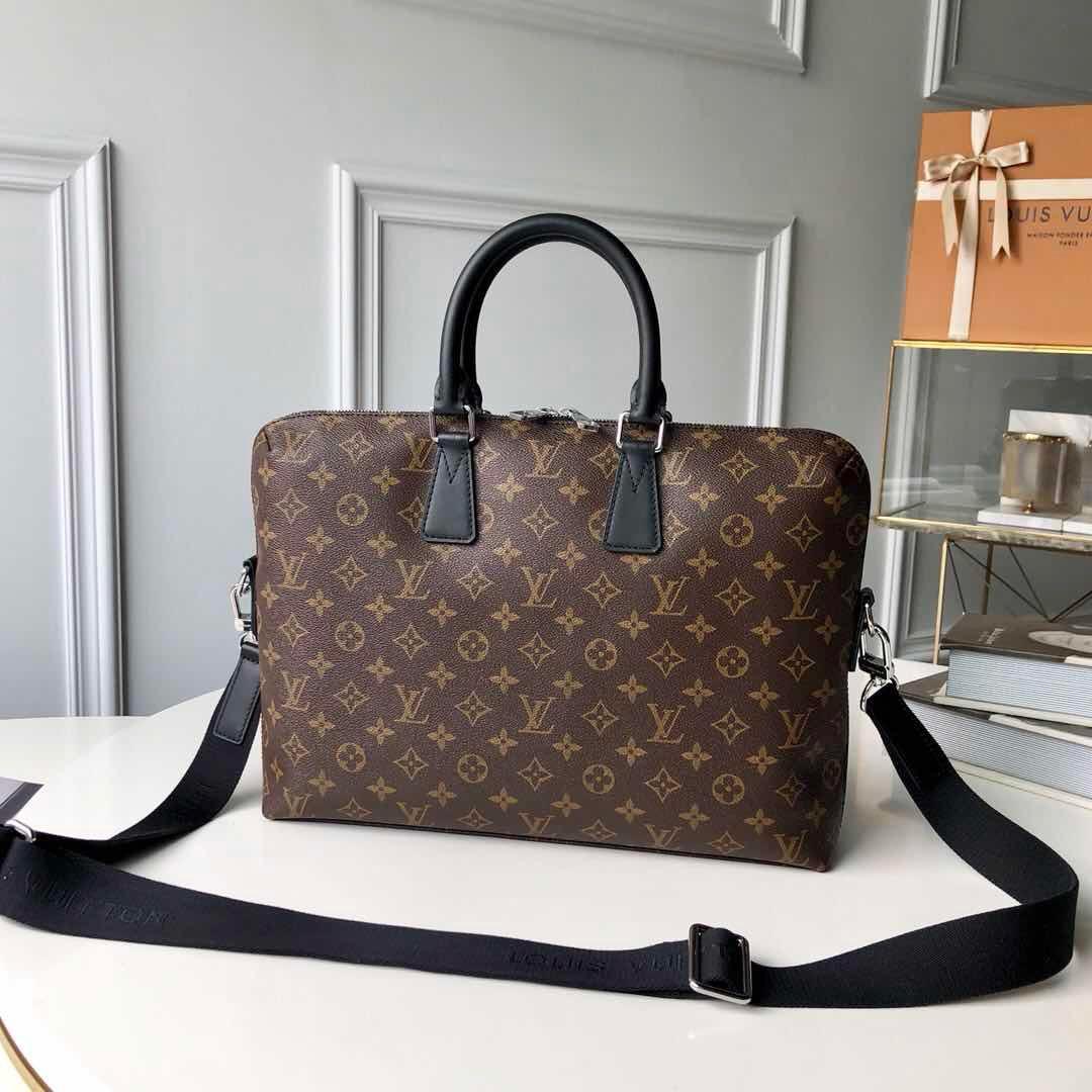 Louis Vuitton Men Porte-Documents Voyage PM Monogram Canvas Business Bag