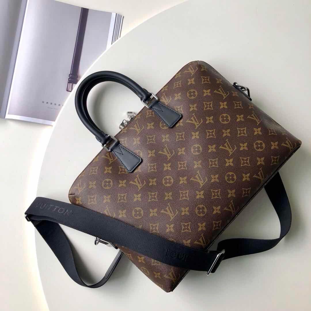 Louis Vuitton Men Porte-Documents Voyage PM Monogram Canvas Business Bag