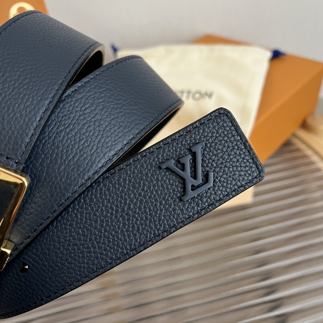 Louis Vuitton Mens Leather Belt Width 3.5cm 201