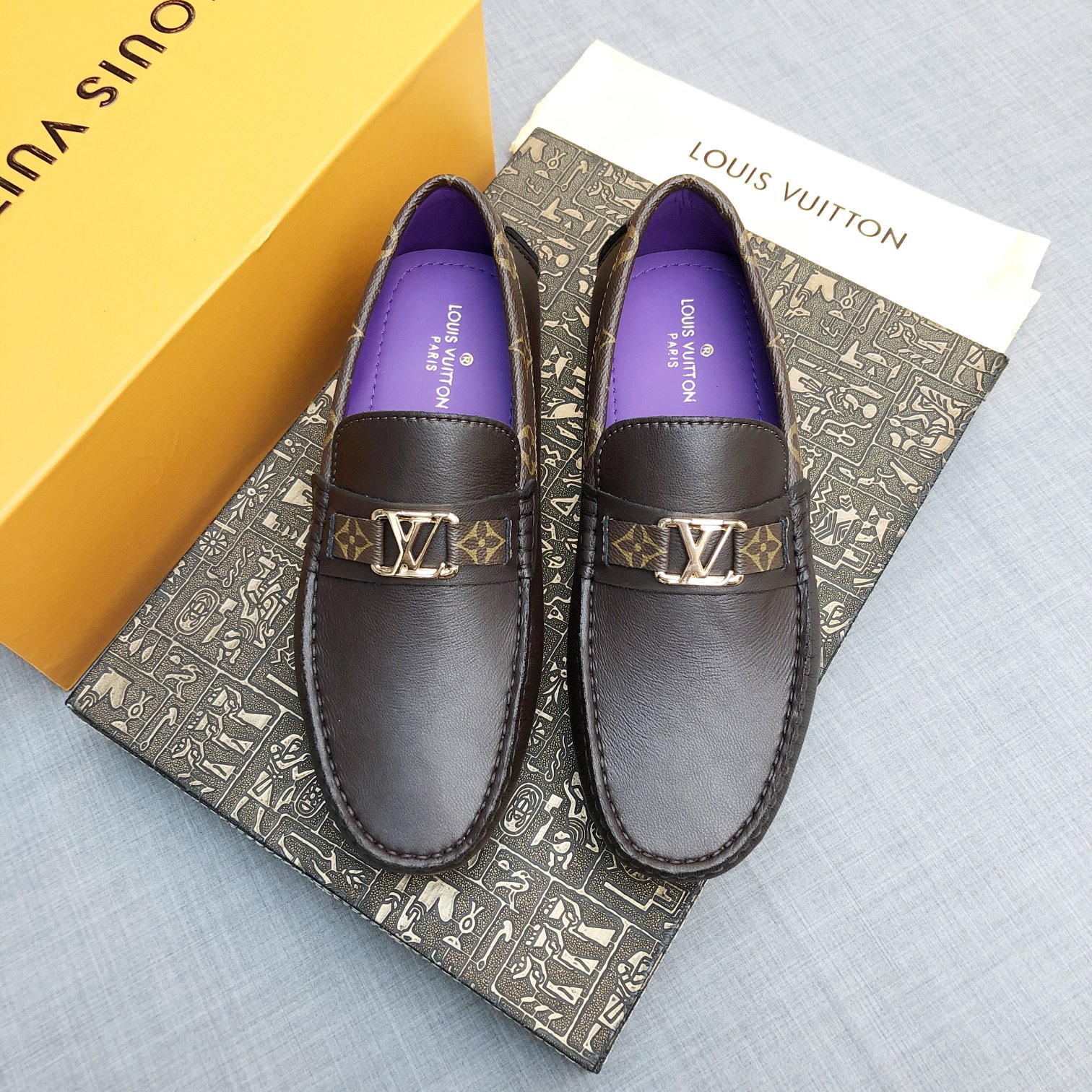 Louis Vuitton Mens Loafers Shoes-0046 38-45