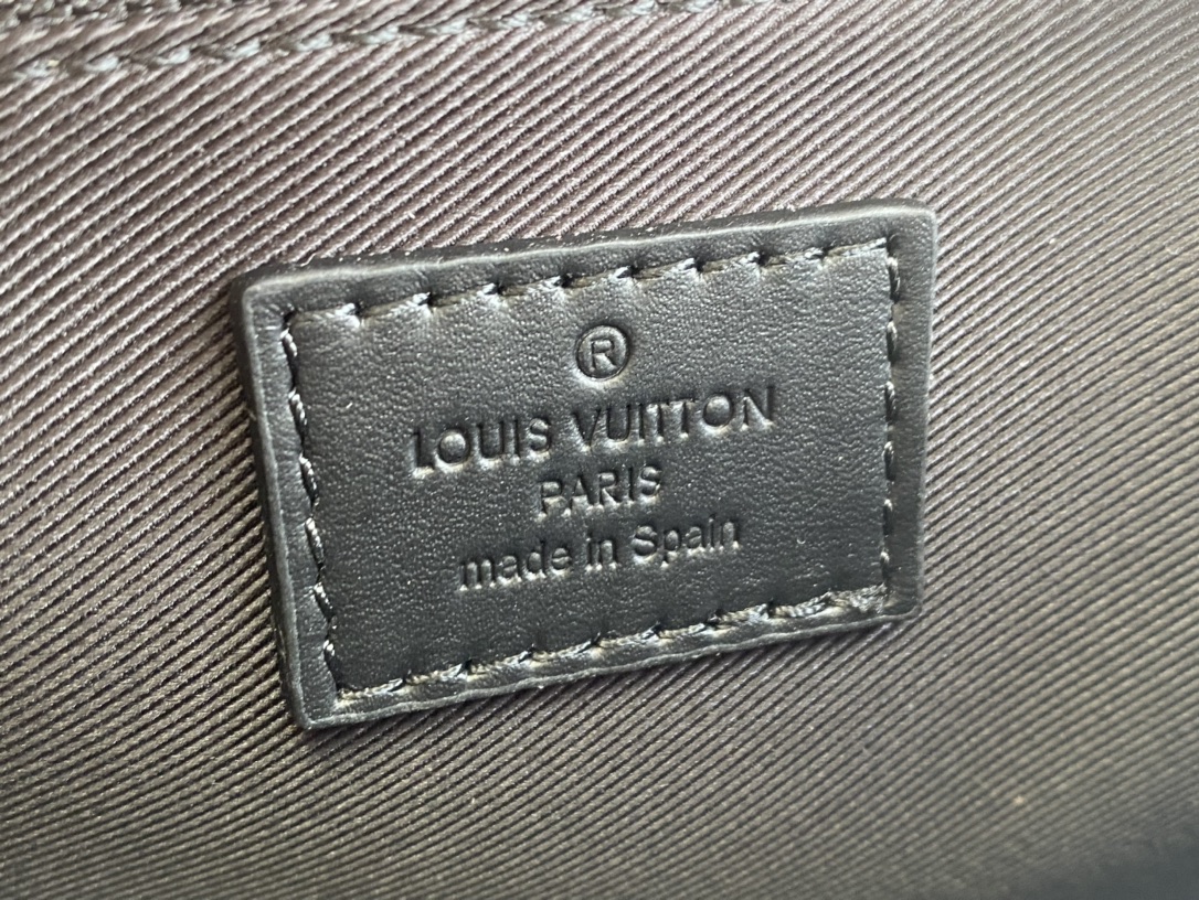 Louis Vuitton Mens S Lock Sling Monogram Macassar Coated Canvas M46245
