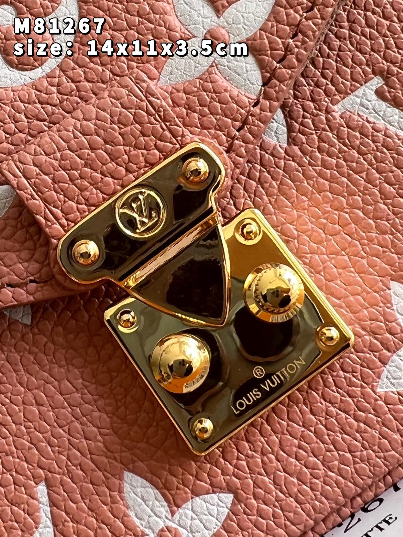 Louis Vuitton Micro Metis Monogram Empreinte Embossed Supple Grained Cowhide Leather Pink M81759