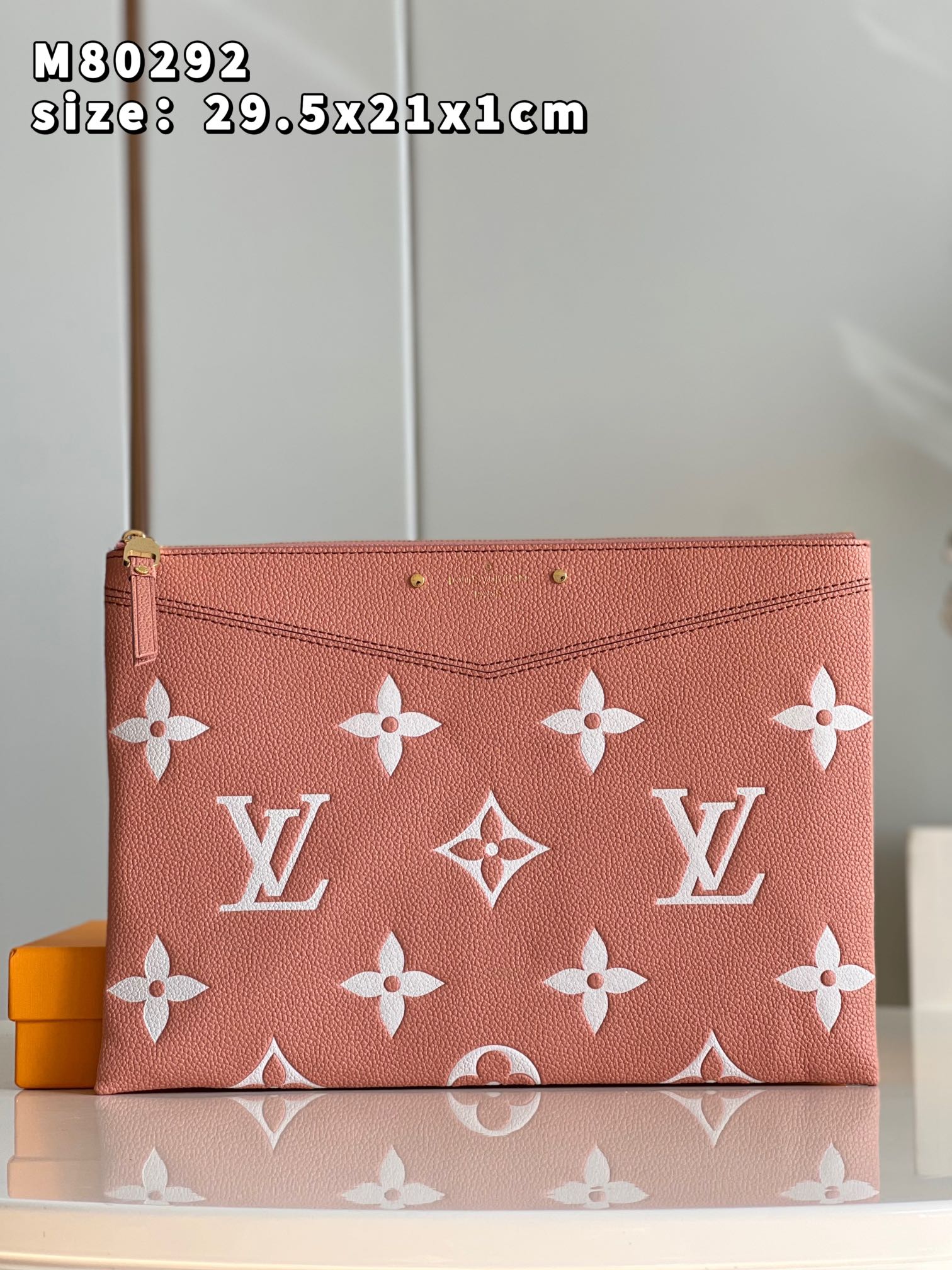 Louis Vuitton Monogram Empreinte Monogram Empreinte Embossed Supple Grained Cowhide Leather Pink M80292