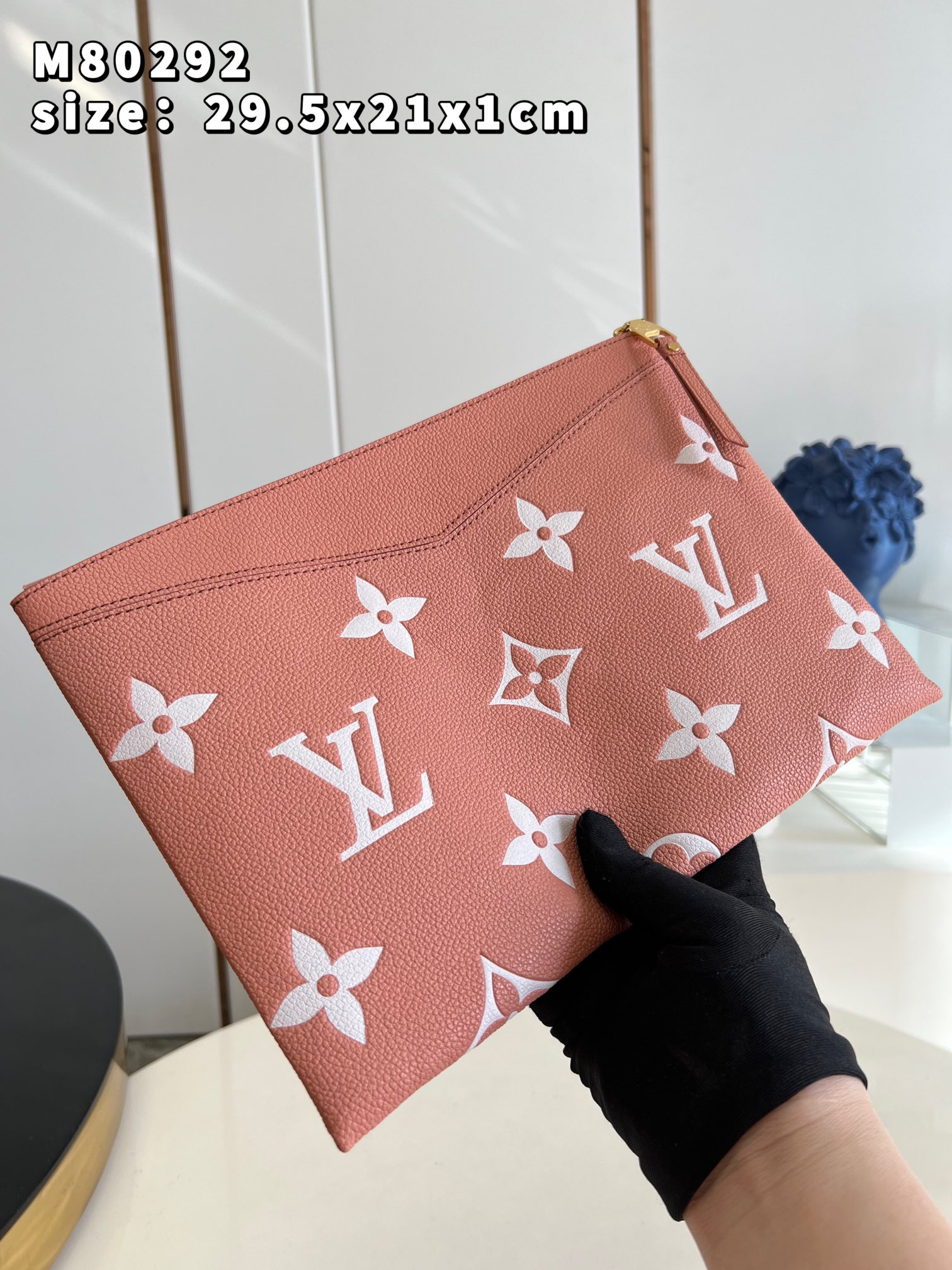 Louis Vuitton Monogram Empreinte Monogram Empreinte Embossed Supple Grained Cowhide Leather Pink M80292