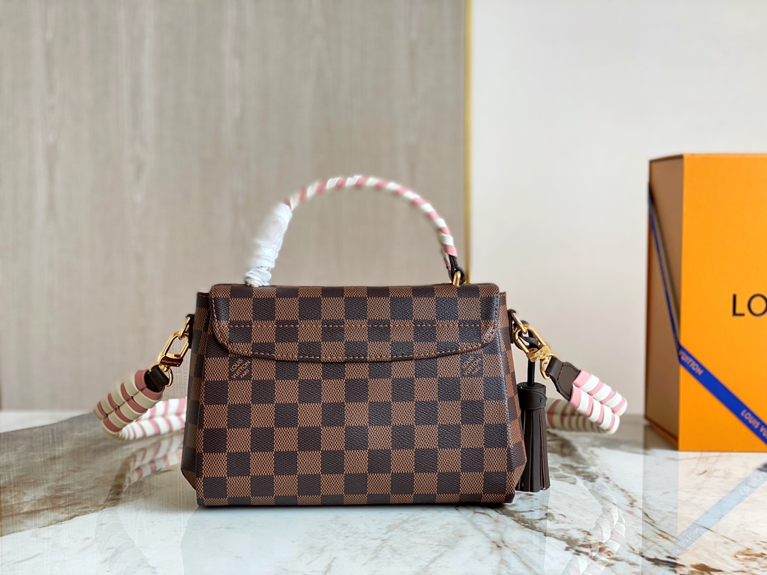 Louis Vuitton N40451 Braided Croisette Damier Ebene Coated Canvas