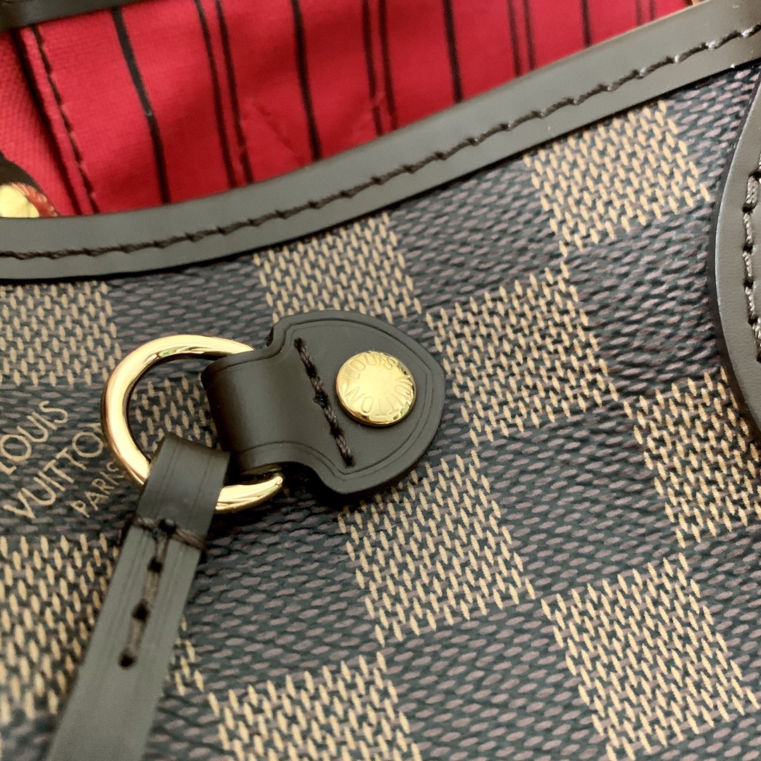 Louis Vuitton N41359 Neverfull PM Damier Ebene Coated Canvas