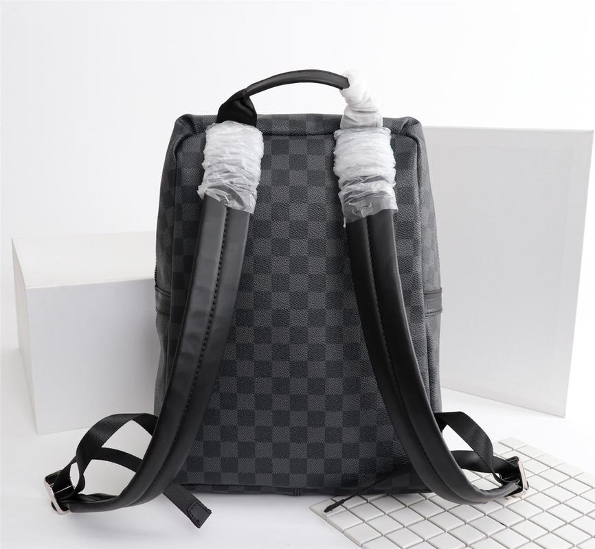 Louis Vuitton N50003 Apollo Backpack Coated Canvas and Taurillon Leather
