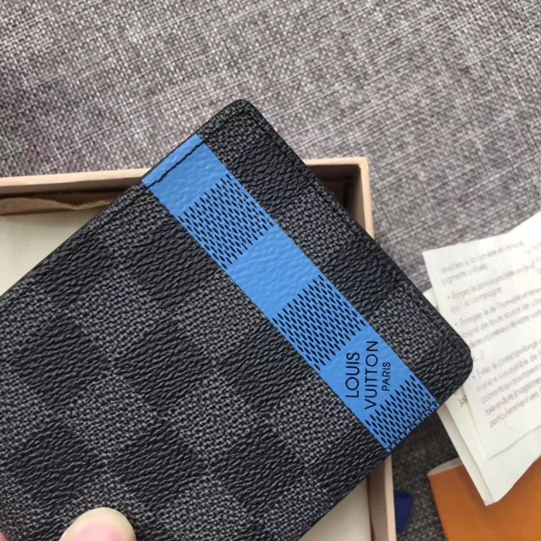 Louis Vuitton N60086 Slender Men Wallet Damier Graphite Stripe