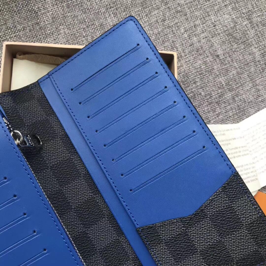 Louis Vuitton N60088 Brazza Men Wallet Damier Graphite Stripe