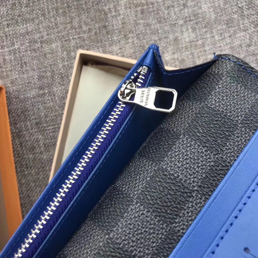 Louis Vuitton N60088 Brazza Men Wallet Damier Graphite Stripe