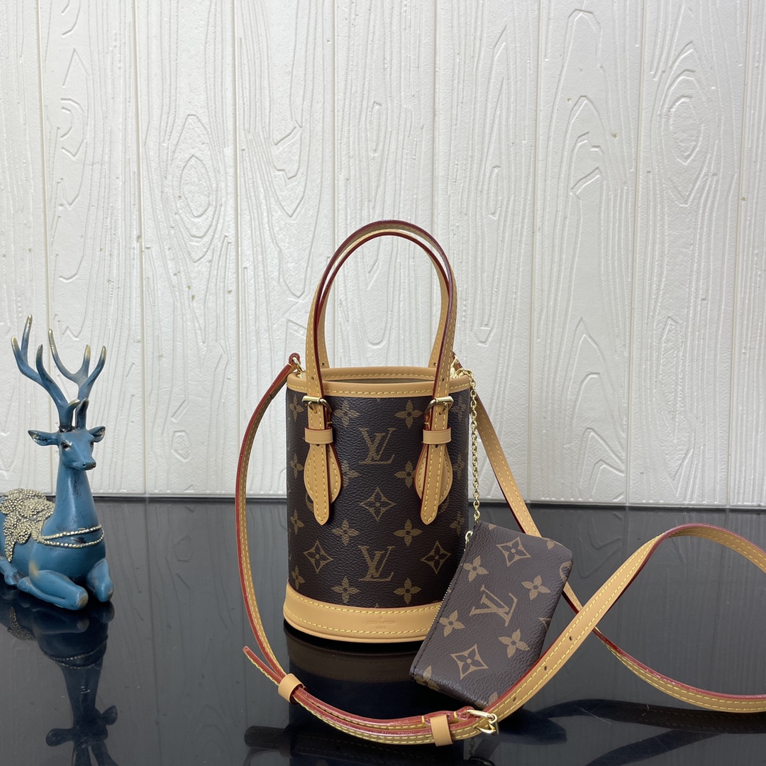 Louis Vuitton Nano Bucket Bag Monogram Canvas M81489